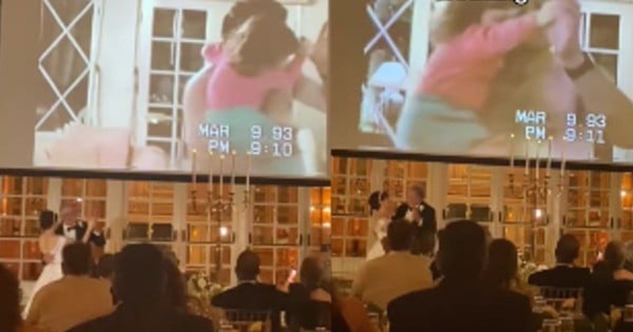 Father and Daughter Dance at Wedding, Recreating a Heartfelt Moment from 30 Years Ago