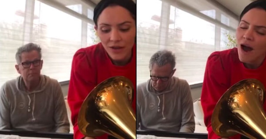 Katharine McPhee And David Foster Make The Most Of Quarantine With Beautiful 'Hallelujah' Duet