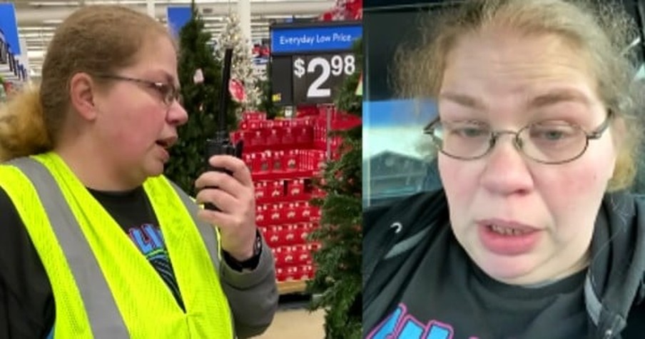 Longtime Employee Says a Tearful Farewell During Her Final Shift at Walmart and It's Moving