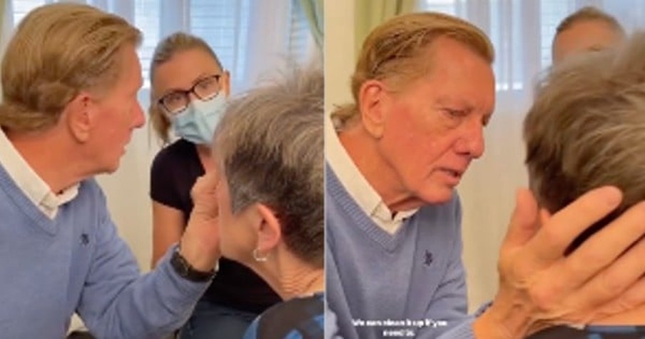 Sweet Husband Lovingly Learns How to Apply Make up for Wife When She Can No Longer Do It