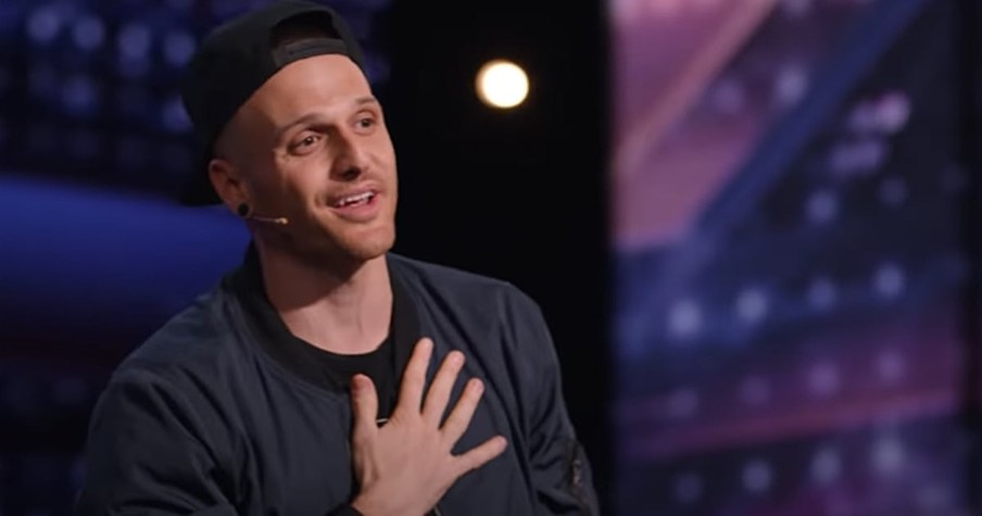 Dustin Tavella Uses Magic To Share A Tear-Jerking Story On America's Got Talent