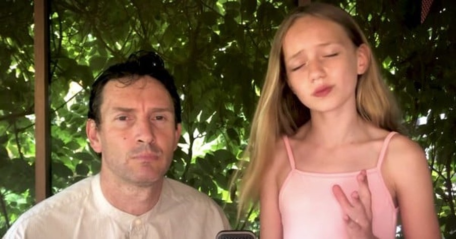 Father-Daughter Duo Adrian and Emma-Jean Take on 'Mary Did You Know?' and It's Fantastic