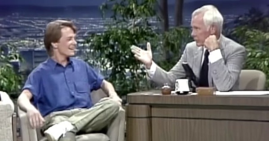 Throwback Clip Shows Michael J Fox On Johnny Carson For The First Time And It's A Hoot