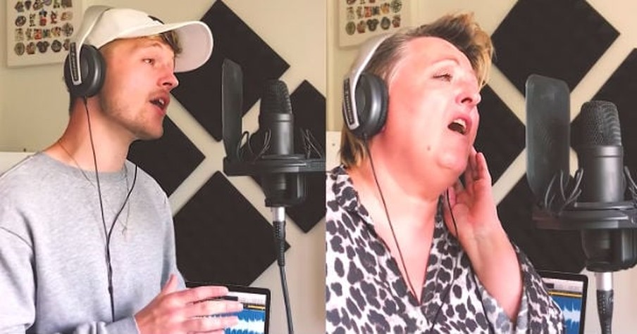 Mother And Son Sing A Powerful Version Of 'Rise Up' By Andra Day To Inspire Hope In Dark Times