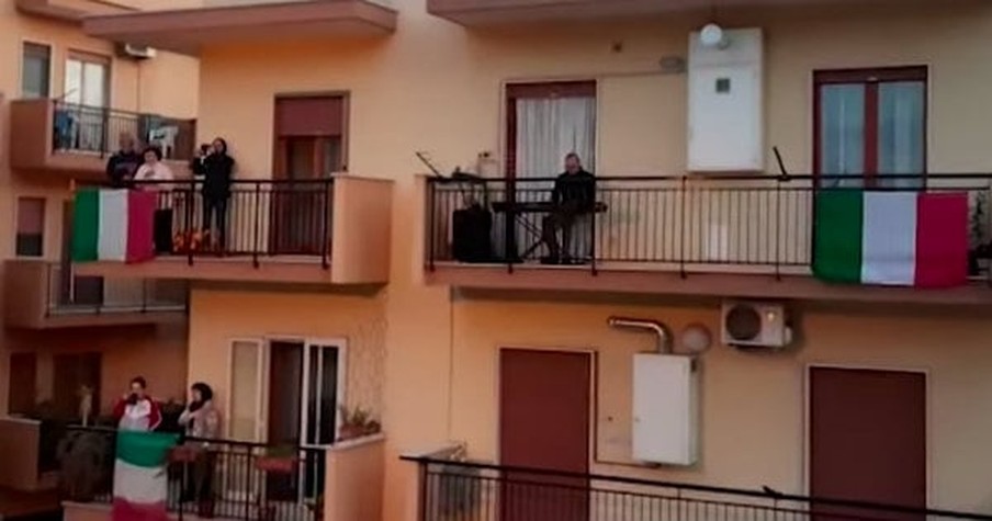 Quarantine In Italy Prompts Beautiful Moment As Residents Break Into Song From Their Balconies