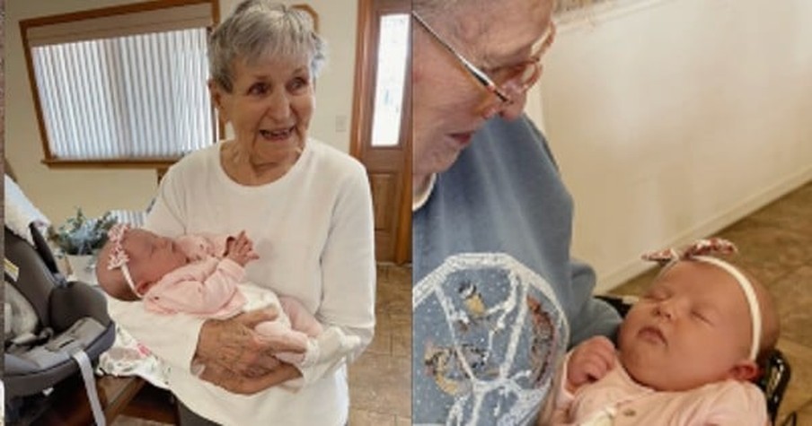 Nurse at Assisted Living Facility Brings Her Baby to Work and Residents Have the Best Reaction