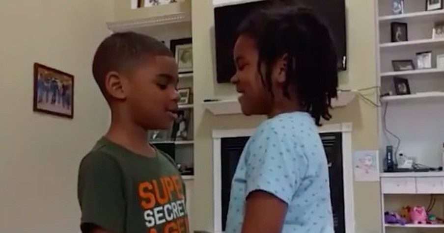 Girl Helps Brother Recite Bible Verse On Fear To Help During Coronavirus & We All Need To Hear It