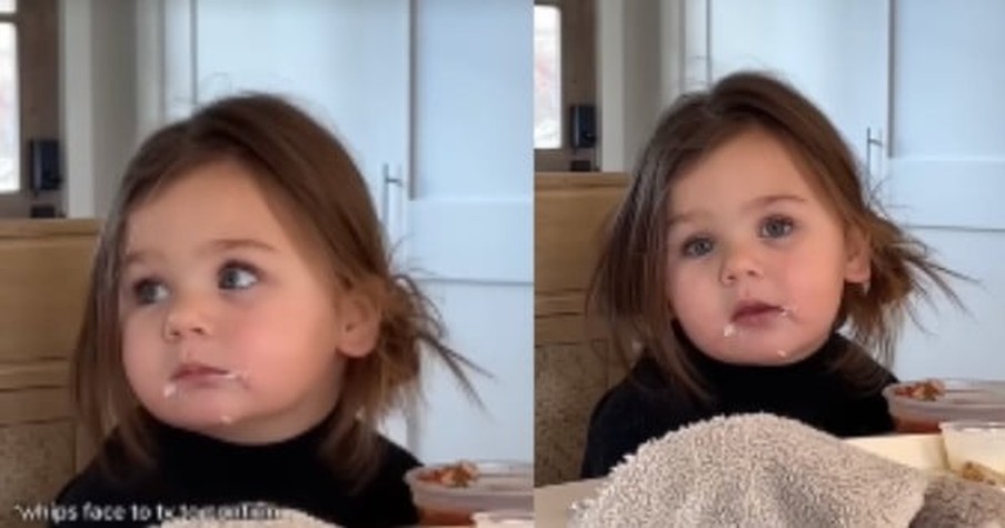 Mom Reminds Girl They'll Be Watching Football Today And The Toddler's Reaction Is Hilarious