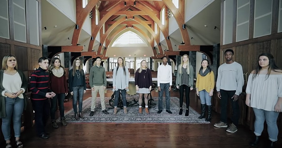 12 Choir Students Sing Beautiful A Cappella Cover Of 'How Great Thou Art'