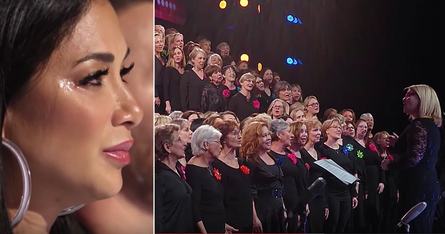 Women's Choir Performs Emotional Song To Bring Awareness To Domestic Violence