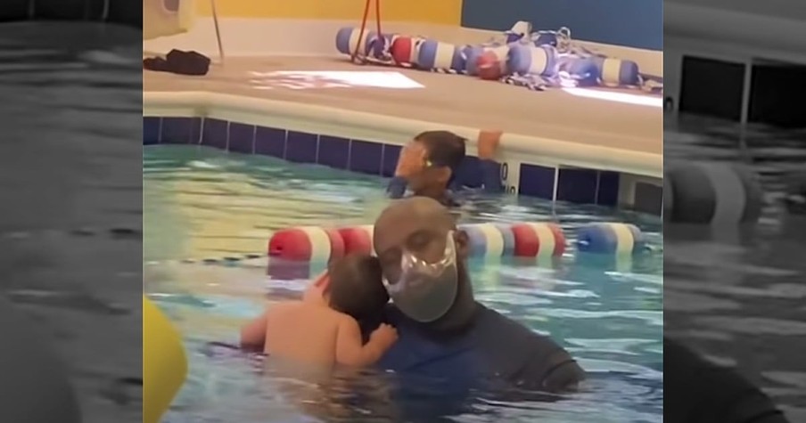 Baby And Swim Instructor Are Going Viral For The Special Moment They Shared During A Lesson