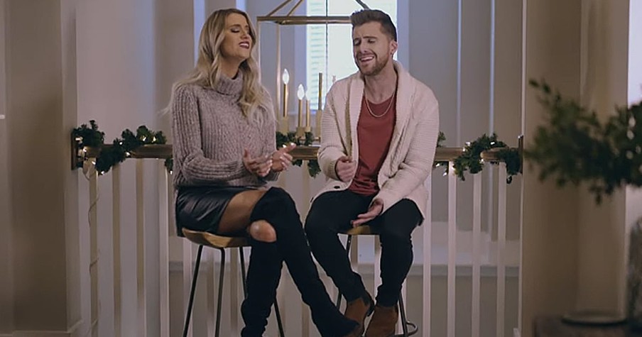 Husband And Wife Duo Beautifully Perform Christmas 'Amazing Grace'