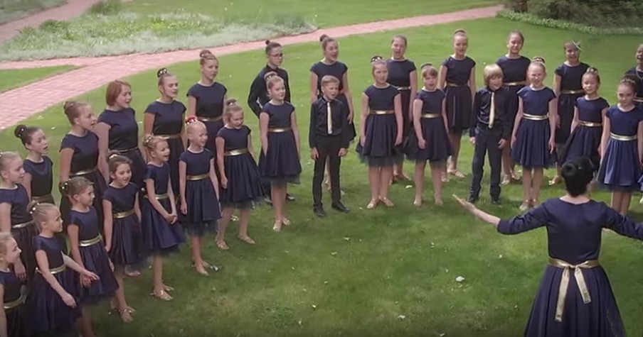 Children's Choir Sings Josh Groban's Hit Song 'You Raise Me Up'