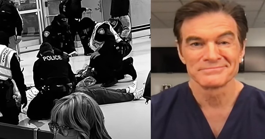 Dr. Oz Steps In As A Stranger At The Airport Has A Heart Attack And Drops To The Floor