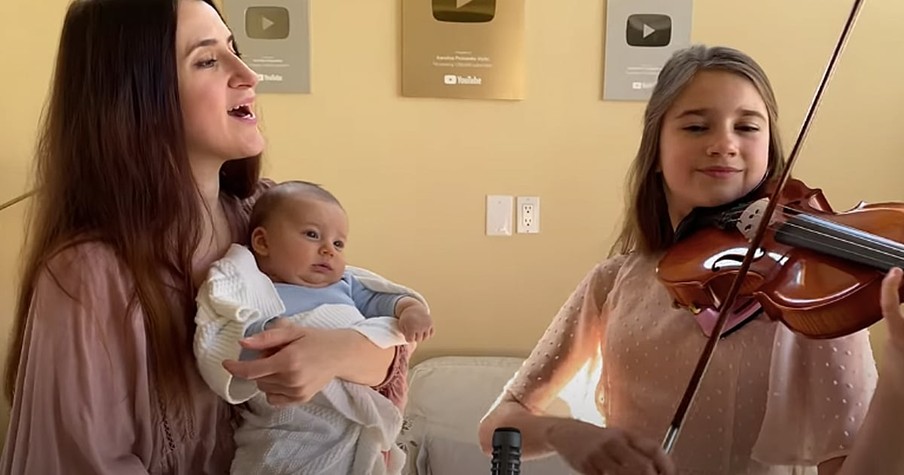 Karolina Protsenko Performs A 'Hallelujah' Duet With Her Mother To Welcome Her Baby Brother