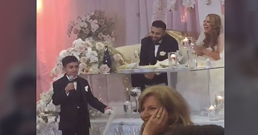 Bride's Little Brother Gives Wedding Speech That Has Everyone Cracking Up