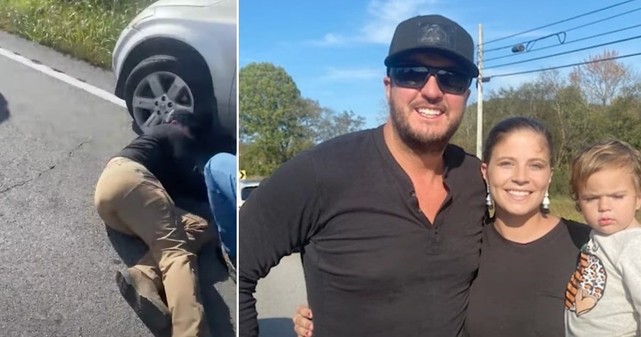 Single Mom Was Stranded on the Side of the Road with 2 Kids but Then Luke Bryan Showed up