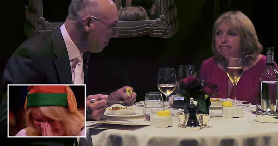 Man Takes Wife Out For A Fancy Gourmet Meal But It's Actually A Hilarious Prank On Grandma