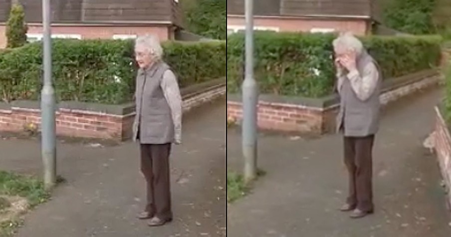 Entire Neighborhood Comes Together To Sing The Happy Birthday Song To Neighbor Turning 98