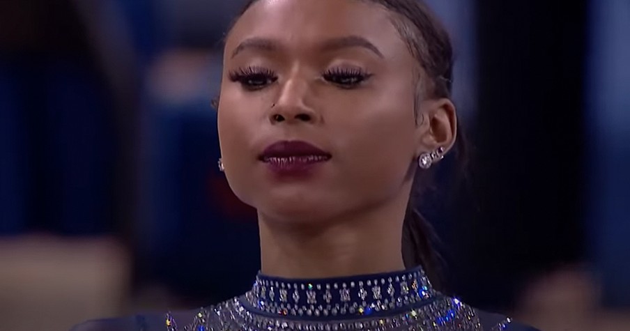 Gymnast Nia Dennis Performs A Nearly Flawless Routine And Her 'Dance Party' Is Going Viral