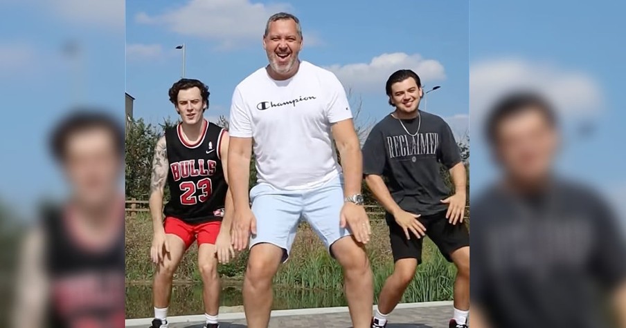 Father And Two Sons Dance Together In A Viral Video Bringing So Much Joy