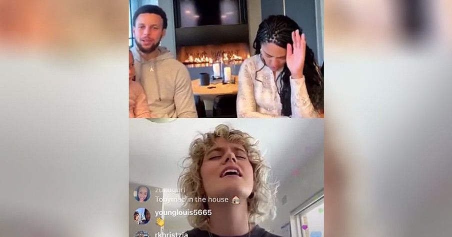 Hillsong UNITED Taya Smith Leads Stephen Curry And Family In Live Worship With 'Oceans'