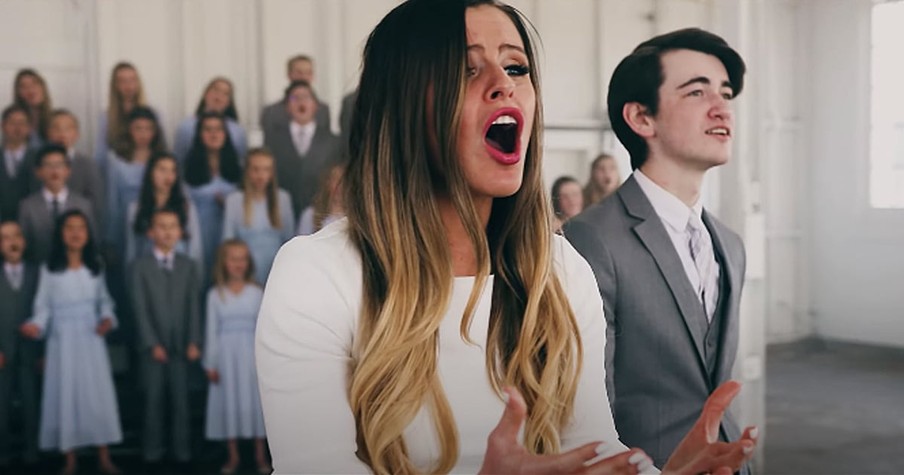 Talented Singer Nadia Khristean Joins The Rise Up Children's Choir For Powerful 'You Say Cover'