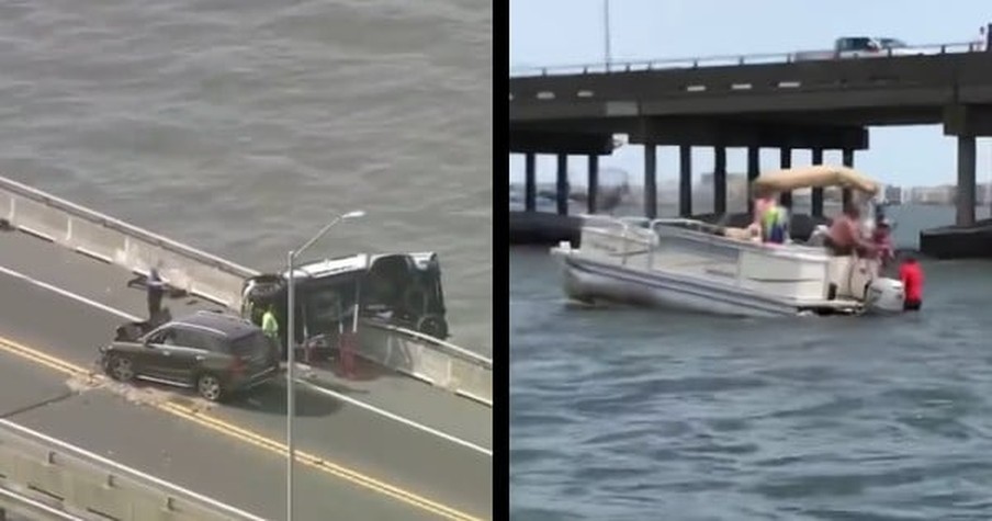 Good Samaritan Jumps Off Bridge Into Bay To Rescue A 2-Year-Old Girl Following Awful Crash