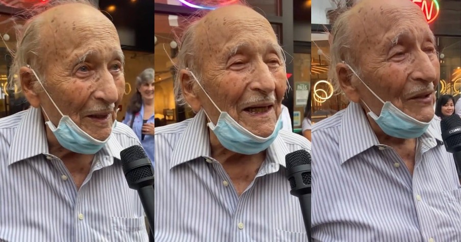 96-Year-Old Shares the Secret to a Happy Life and His Words of Wisdom Are Truly Inspiring