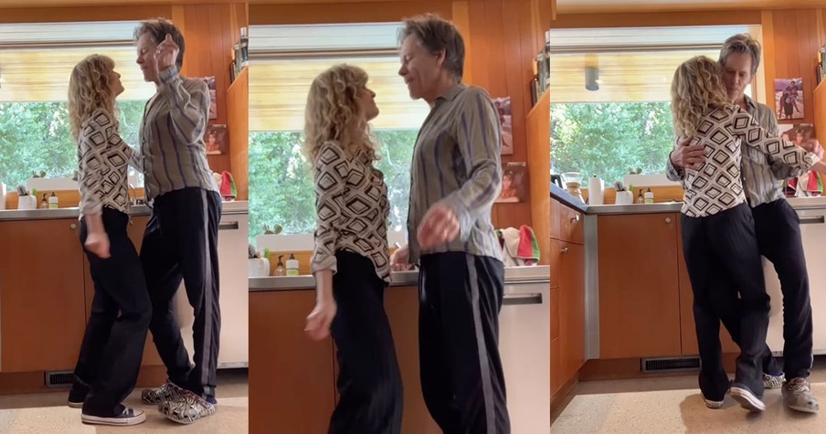 Kevin Bacon and Kyra Sedgwick  Dancing in Kitchen Is Touching Peek into 35-Year Marriage