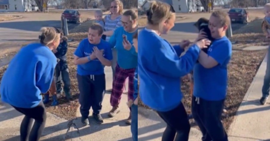 Little Puppy Surprise for Child Fighting Cancer Leaves Him Teary-Eyed