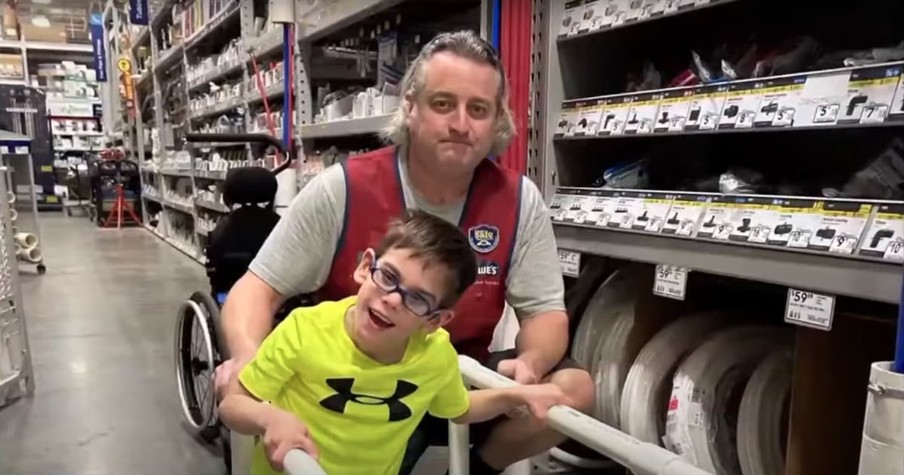 Family Is In Awe After Lowe's Worker Goes Above And Beyond For Their Son With Special Needs