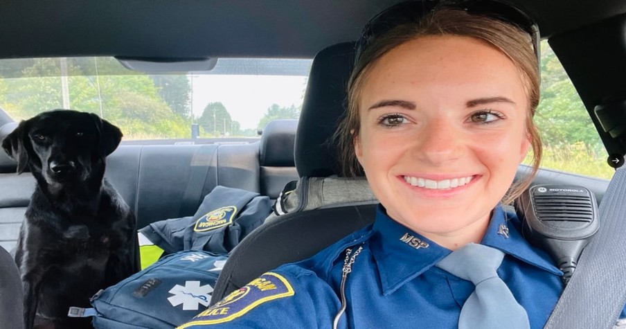 Trooper Responds To Call About An Abandoned Dog But Never Expected To Fall In Love