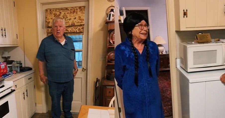 Wife With Cancer Tries on Wig and Her Husband’s Response Is Hilarious