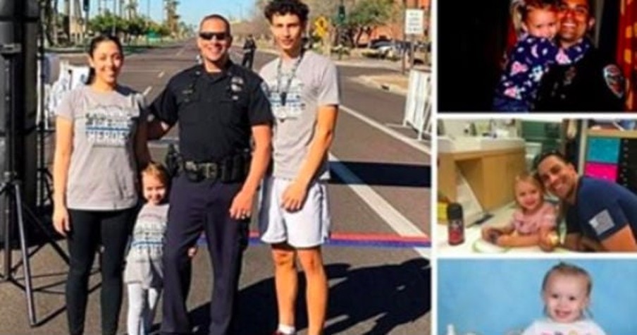 Arizona Police Officer Shows Up To Save 2-Year-Old Girl And Ends Up Bringing Her Home