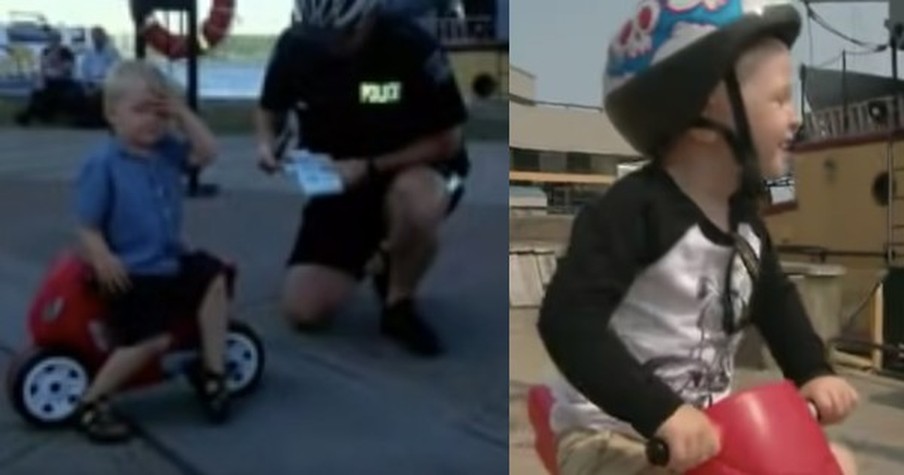 This Little Biker Learns That Crime Doesn’t Pay. And It’s ADORABLE!