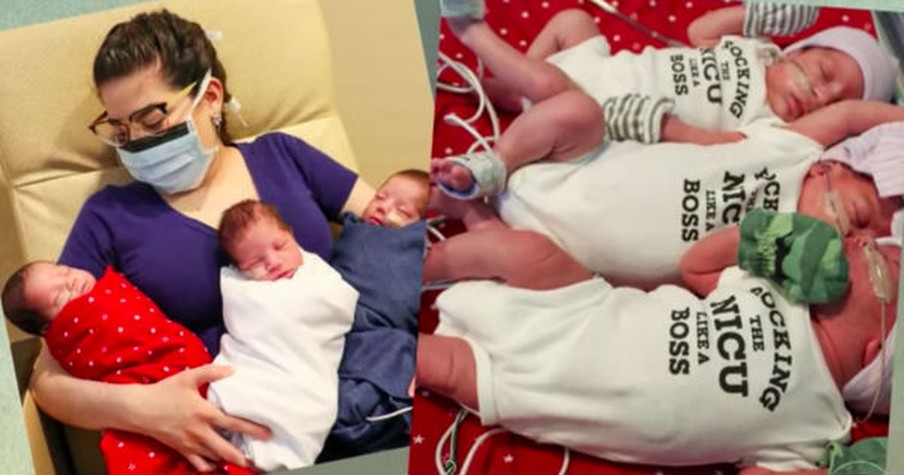 Pregnant Woman Sees God's Blessings While Fighting COVID, Including Birth of Healthy Triplets