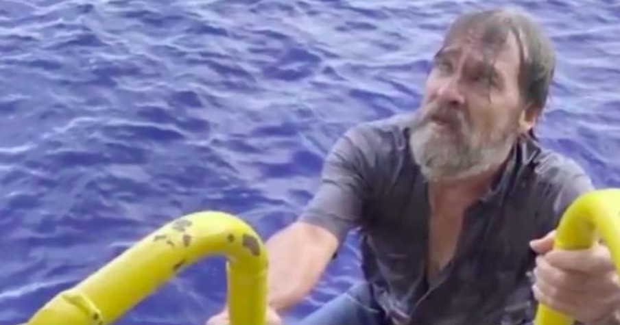 Man Desperately Clings To The Side Of Capsized Boat For 2 Days And Then Rescue Comes