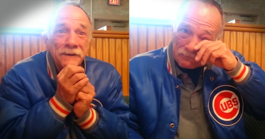 Grandfather-To-Be Is Surprised With Grandchildren