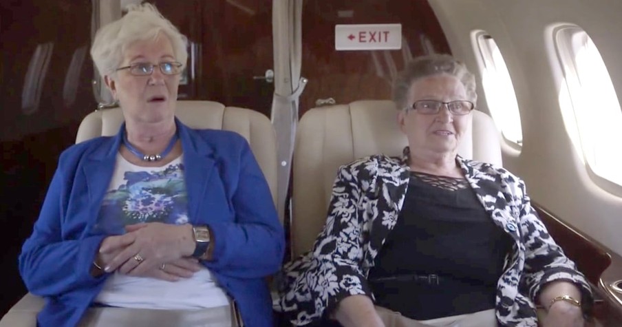 Grannies Overcome Fear to Take Their First Flight