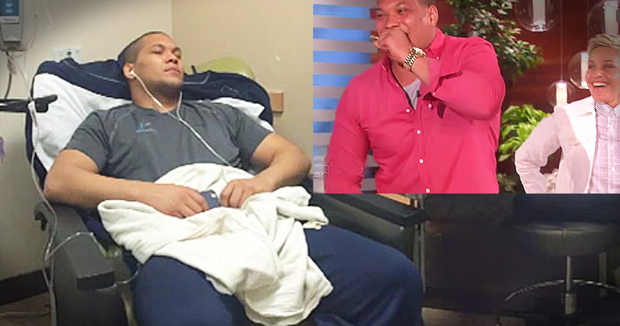 College Football Player Fighting Cancer Gets Big Surprise On Ellen