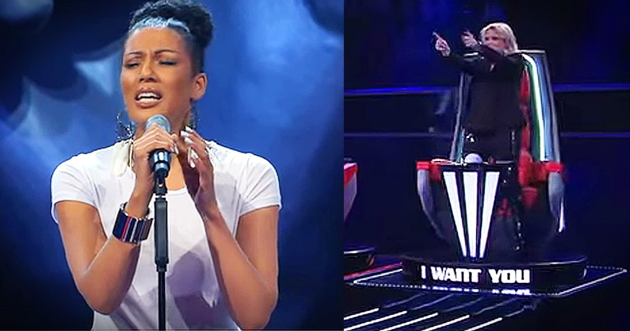 Woman Auditions On The Voice With 'Bridge Over Troubled Water'