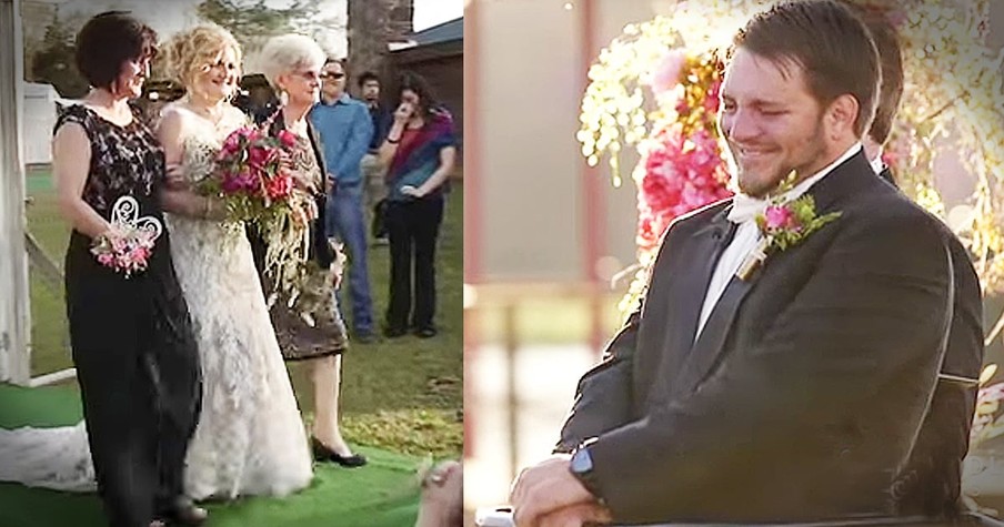 Paralyzed Groom Standing For His Wedding