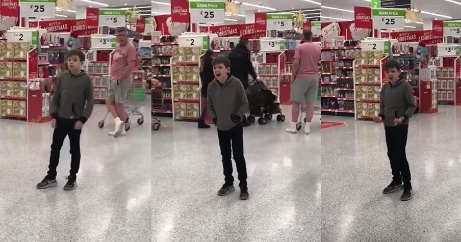 10-Year-Old With Autism Belts Out Classic Song In The Middle Of Grocery Store