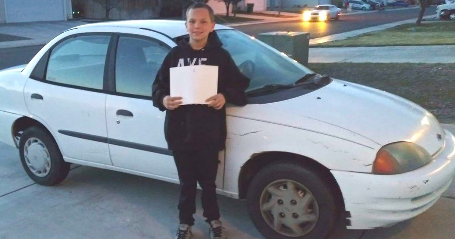 13-Year-Old Buys Car For His Single Mom At Her Lowest Point By Selling XBox