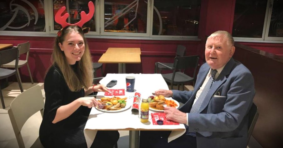 22-Year-Old Takes Lonely Widower On His First Date In 55 Years