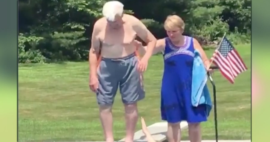 95-Year-Old Veteran Dove Into Pool to Help Scared Young Boy