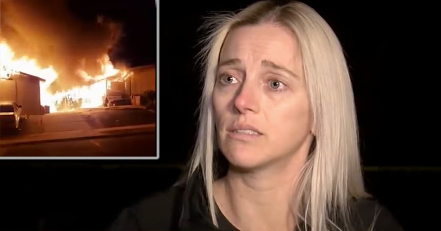 Pregnant Woman Sees Neighbor's House On Fire And Races Into The Flames