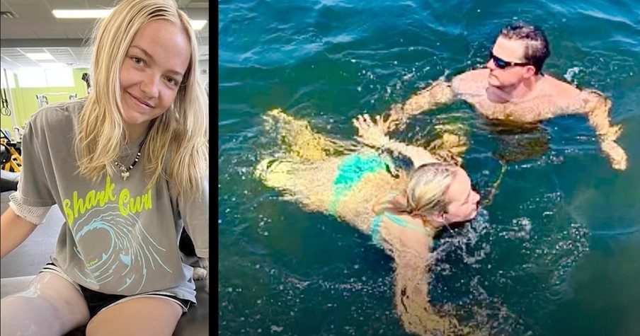 1 Year After A Shark Bite Took Her Leg, Addison Bethea Bravely Returns To The Ocean