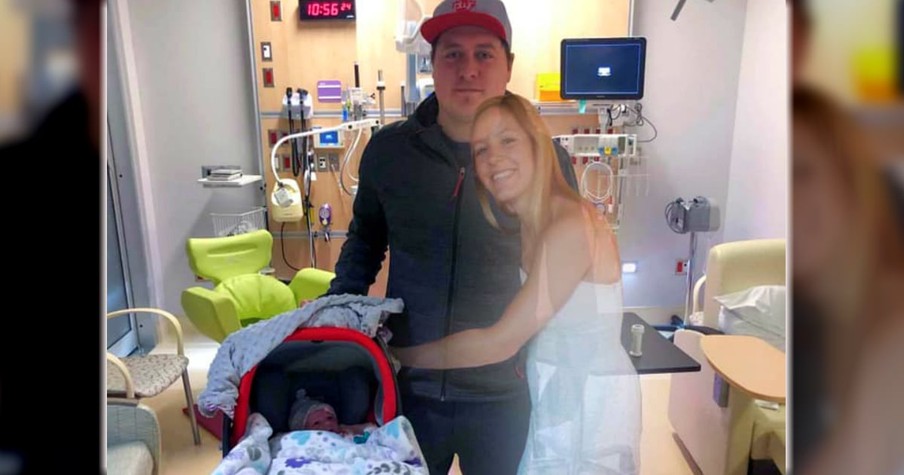 Wife's Death During Childbirth Has Heartbroken New Dad Leaving Hospital A Widower